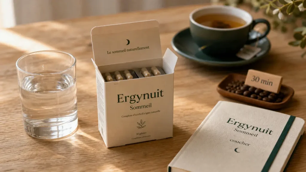 Ergystress Sommeil devient Ergynuit Sommeil : 1 mg de mélatonine, plantes et précautions à connaître