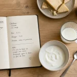 Intolérance au lactose symptome : journal alimentaire, lait et yaourt