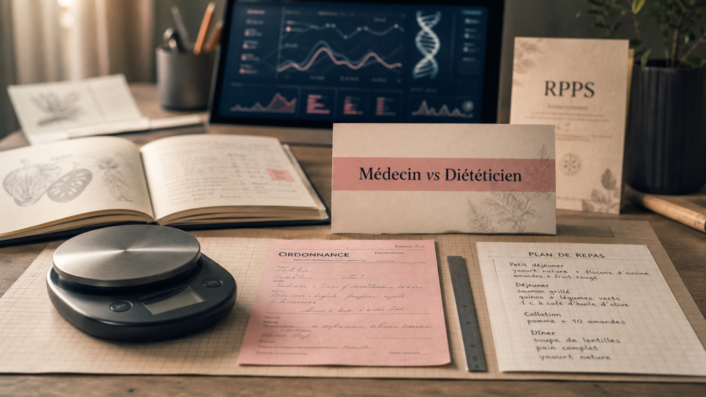 Médecin vs diététicien nutritionniste, dieteticien nutritionniste difference