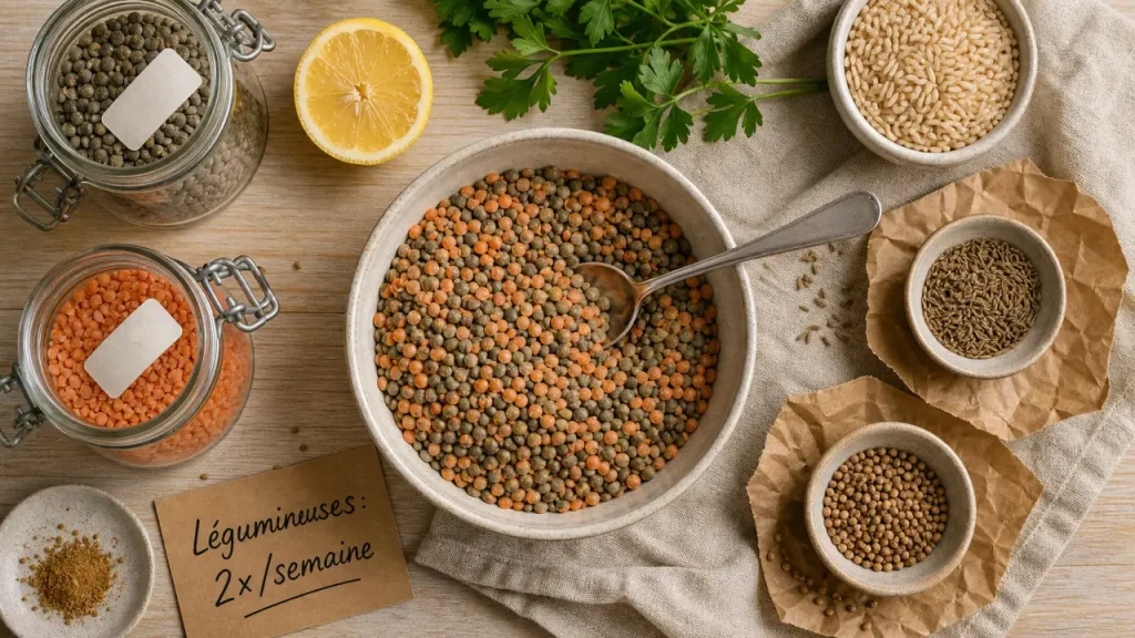Pourquoi manger des légumineuses : lentilles, protéines et fibres, budget