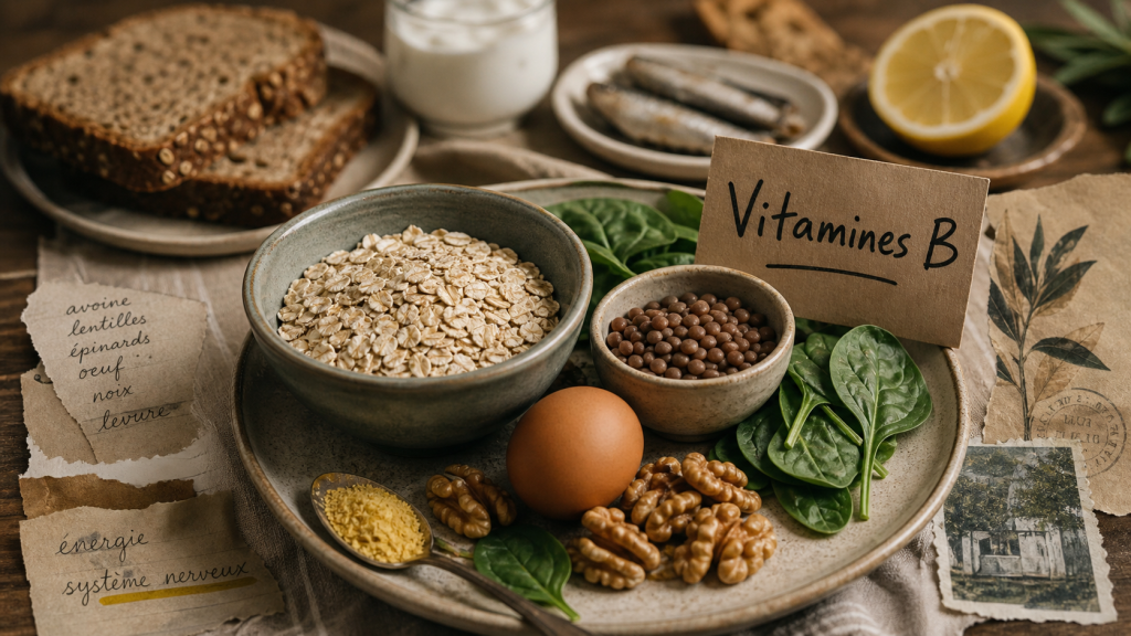 Vitamine b dans quel aliment : flocons, lentilles, épinards, œuf et levure alimentaire