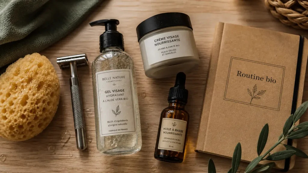 Cosmétique bio pour homme : peau sensible, rasage et barbe sans routine compliquée