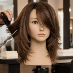 Coupe éffilée et dégradée : pointes affinées sur cheveux mi-longs