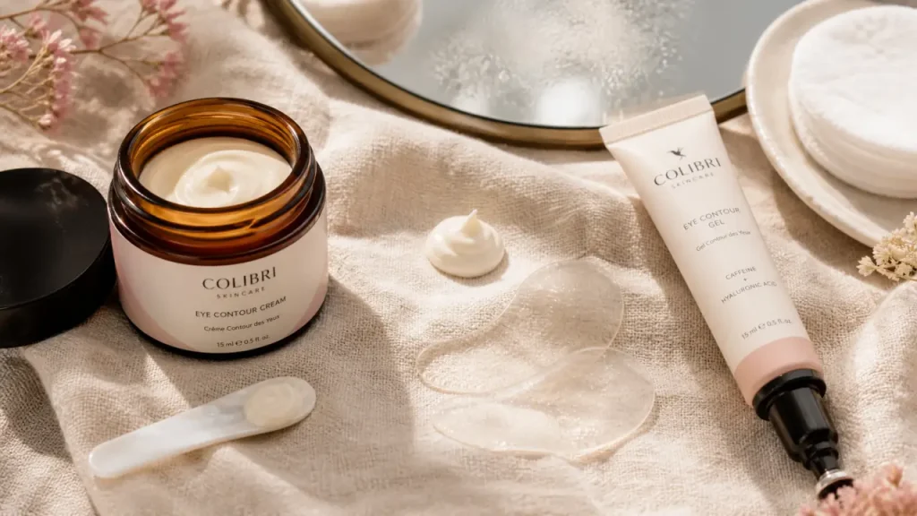 Crème yeux anti âge cernes & poches Colibri Skincare, le soin ciblé pour hydrater, lisser et défatiguer le regard