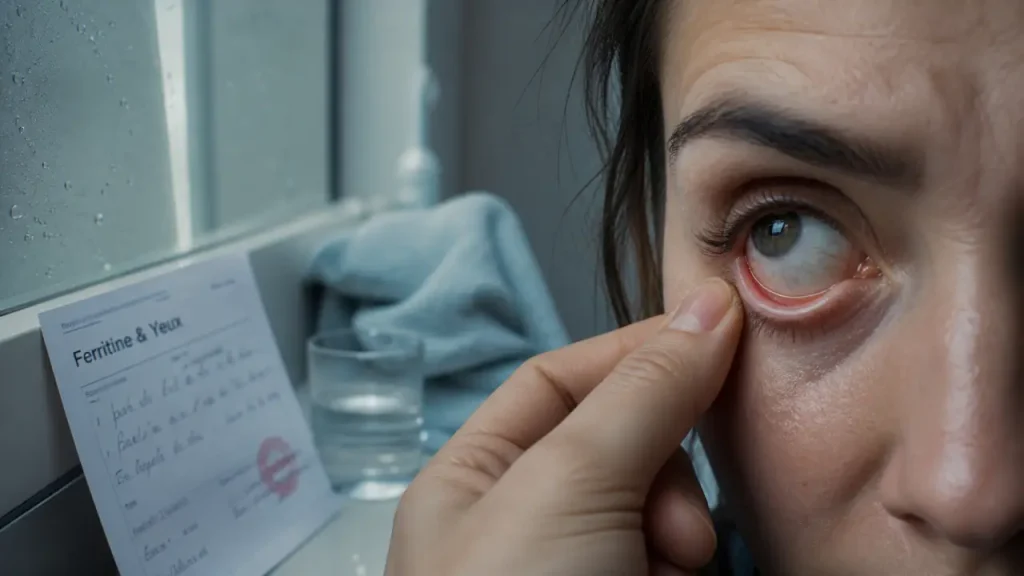 Pâleur de la paupière, vision floue et sécheresse : les signes oculaires d’un manque de fer
