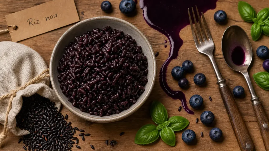 Riz noir : fibres, index glycémique à 50 et portions pour en profiter sans excès