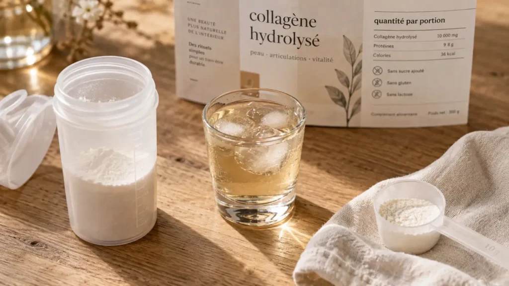 Boisson collagène : privilégiez les peptides et la dose avant le goût