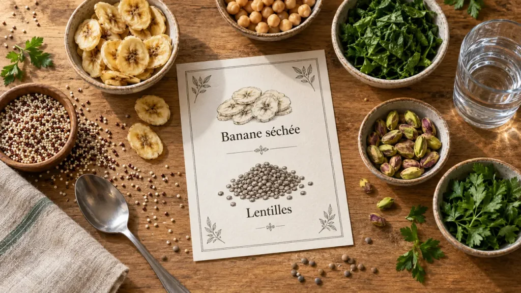 60 aliments riches en potassium, des sources les plus denses aux choix du quotidien