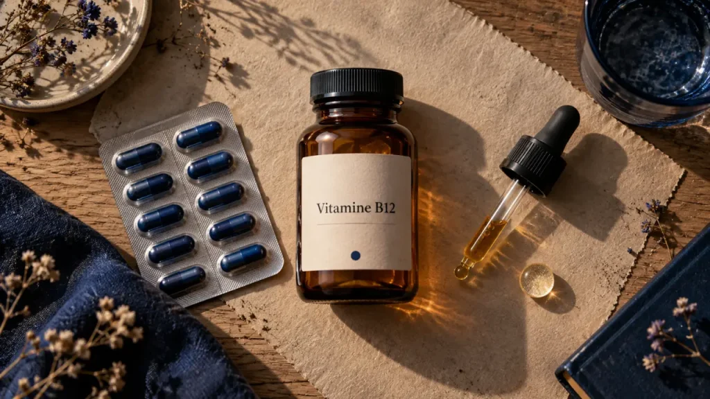 Vitamine B12 en complément : la forme qui compte plus que la dose